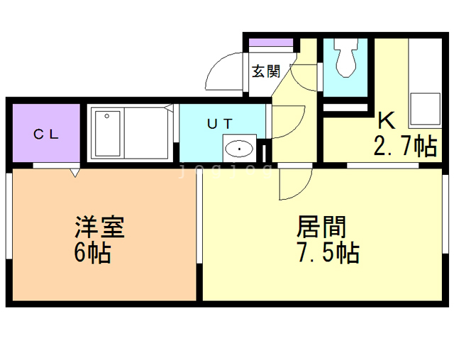 セジュールさつきの間取り