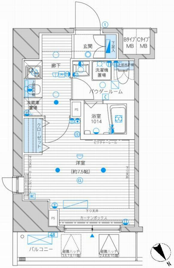 メインステージ田端の間取り