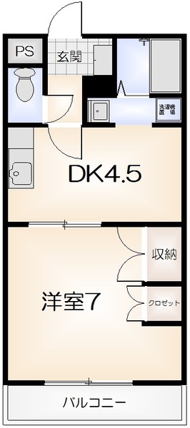 徳島市南昭和町のマンションの間取り