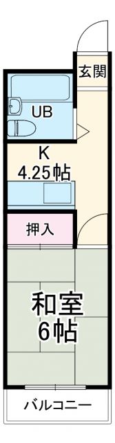 名古屋市南区鳥山町のマンションの間取り