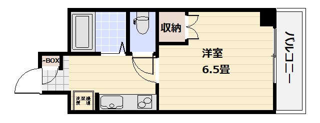 広島市中区広瀬町のマンションの間取り