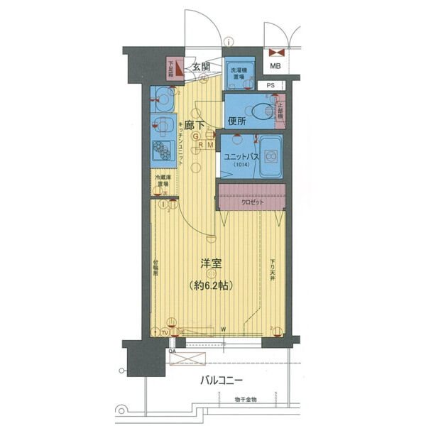 名古屋市西区城西のマンションの間取り