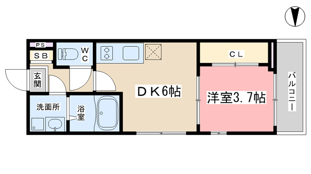 グランメゾン山科椥辻駅前の間取り