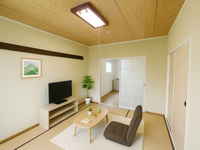 居室・リビング　CGで家具等を配置したもので家具等は含まれません