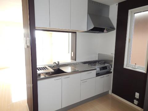 キッチン　ガスコンロ付