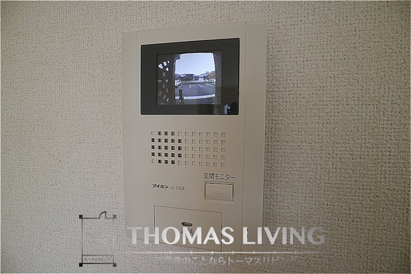 セキュリティ　モニター付きインターフォンでセキュリティ面も安心ですね。