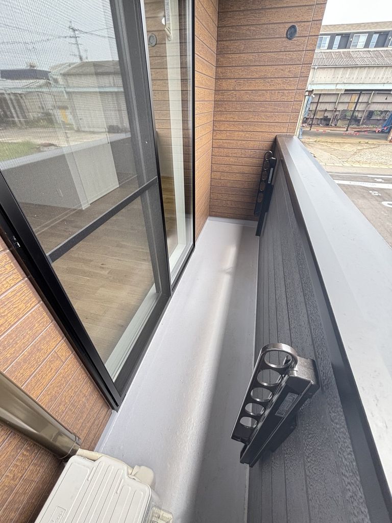 バルコニー　※建築中の写真です