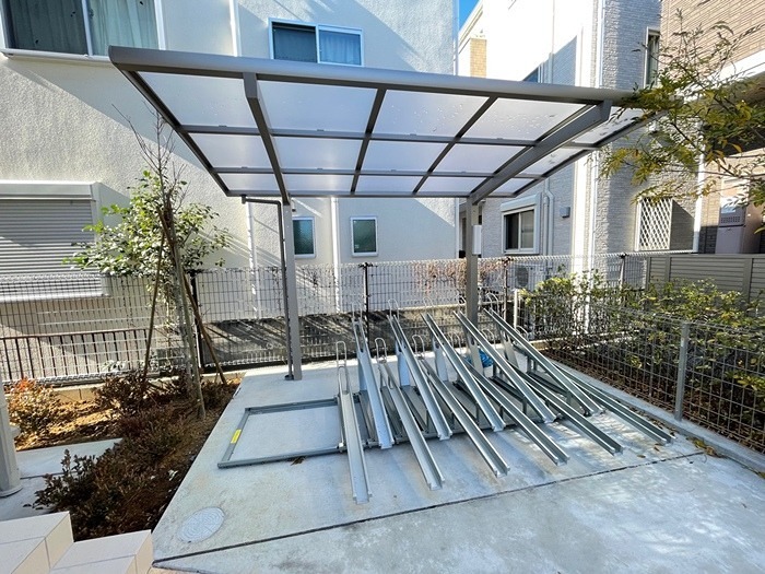 駐車場　駐輪場です