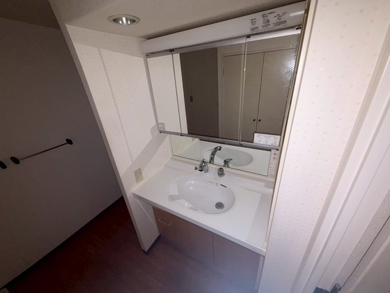 洗面設備　※別の部屋の写真です