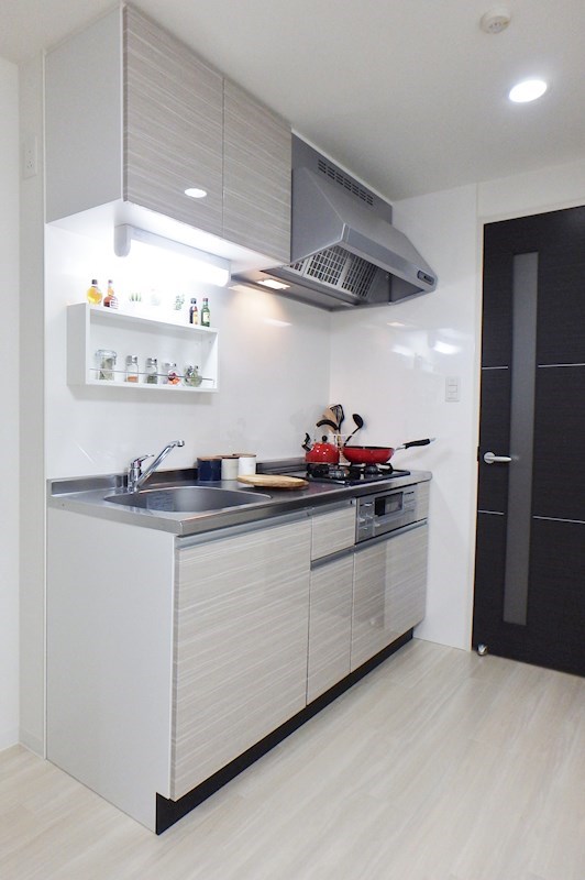 キッチン　システムキッチン　ガス3口+グリル