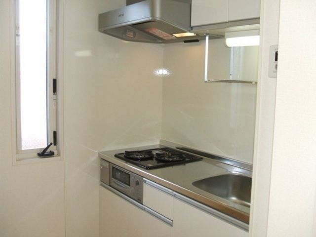 キッチン　グリル付き2口システムキッチン