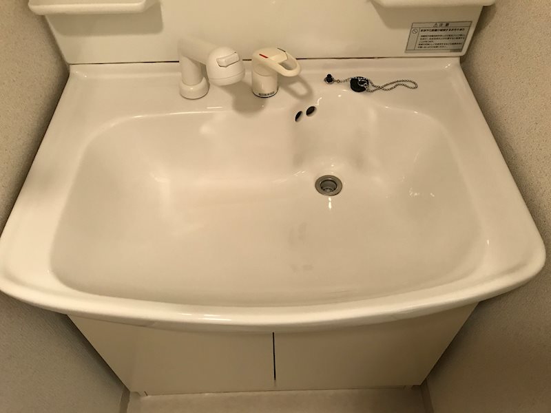 洗面設備　※別のお部屋の写真です