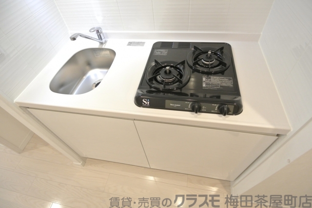 キッチン　２口ガスコンロシステムキッチン　　サムティ江戸堀アサント