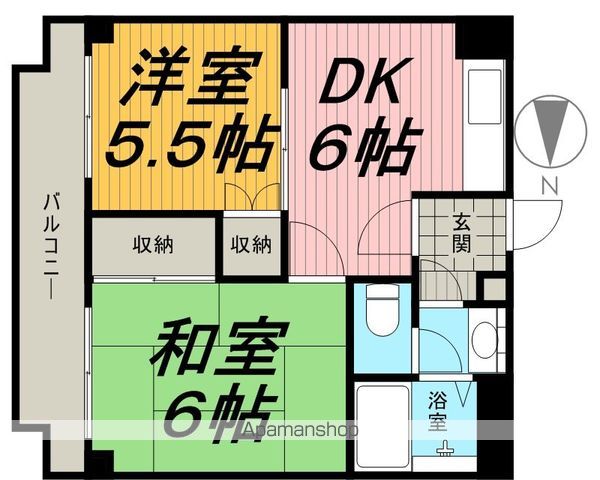 京成本線 千住大橋駅 徒歩7分 5階建 築37年の間取り写真