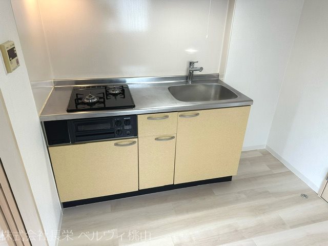 キッチン　２口ガスコンロのシステムキッチン☆