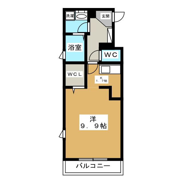 ＪＲ中央線 立川駅 徒歩3分 5階建 築18年の間取り写真