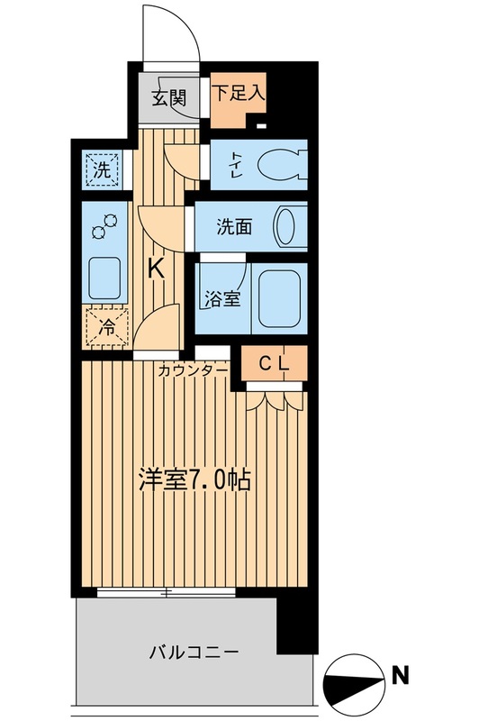 エルシア五反田の間取り写真