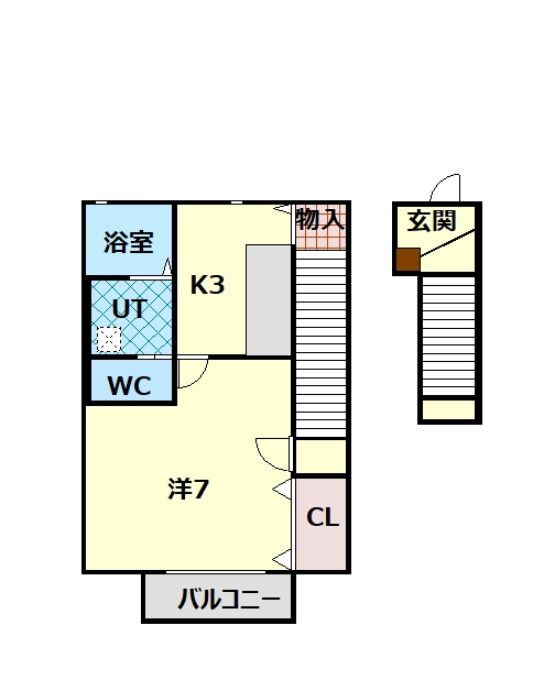 ＪＲ東北本線 長町駅 徒歩3分 2階建 築3年の間取り写真