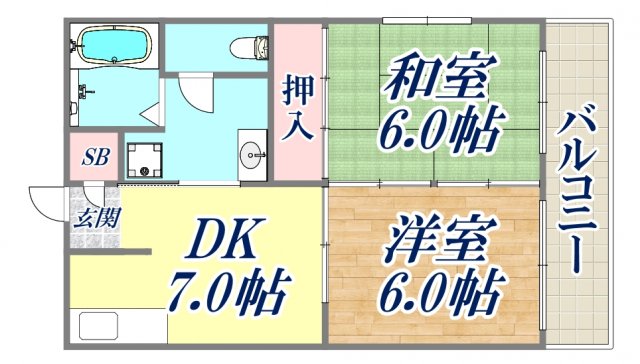 カーサピネータの間取り写真