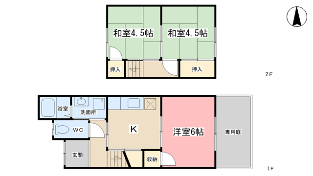 高橋貸家の間取り写真