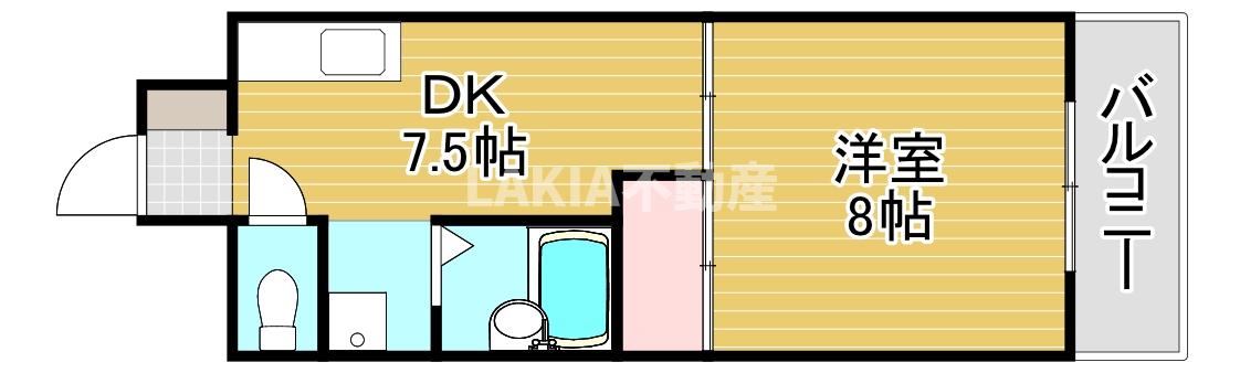 鶴見緑地ハイツ弐番館の間取り写真