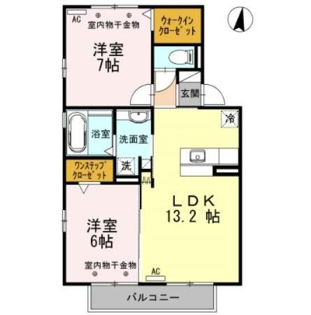 フルラージュ Aの間取り写真