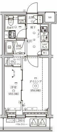 京急本線 日ノ出町駅 徒歩5分 4階建 築3年の間取り写真