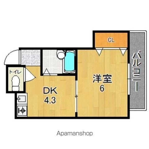 地下鉄谷町線 平野駅 徒歩4分 4階建 築23年の間取り写真