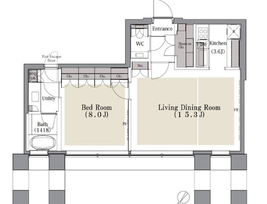 AKASAKA K-TOWER RESIDENCEの間取り写真