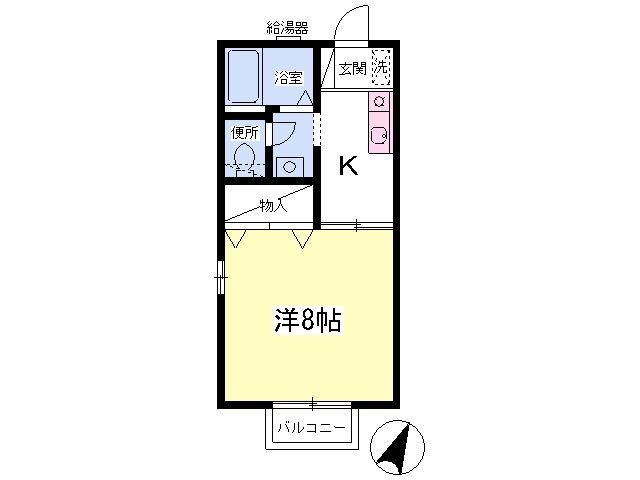 ハイツグレープ Bの間取り写真