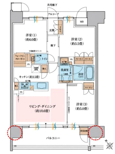 リビオ堺グリーンアヴェニューの間取り写真