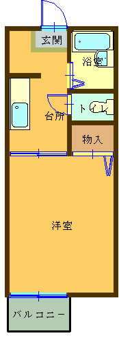 ハイツスカラの間取り