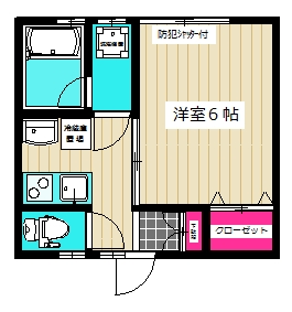 大田区東糀谷のアパートの間取り