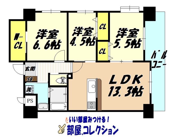 ベルステージ須賀町の間取り写真