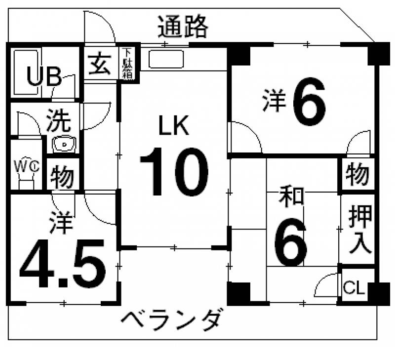 福富マンションの間取り