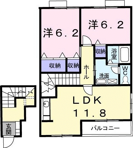 レジデンスK IIの間取り