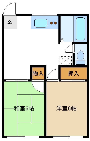 サンセリテ朝山（マンスリーマンション）の間取り