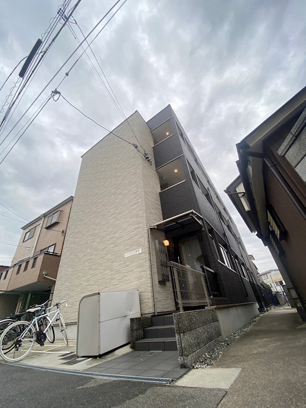 大阪市西淀川区姫島のアパートの建物外観