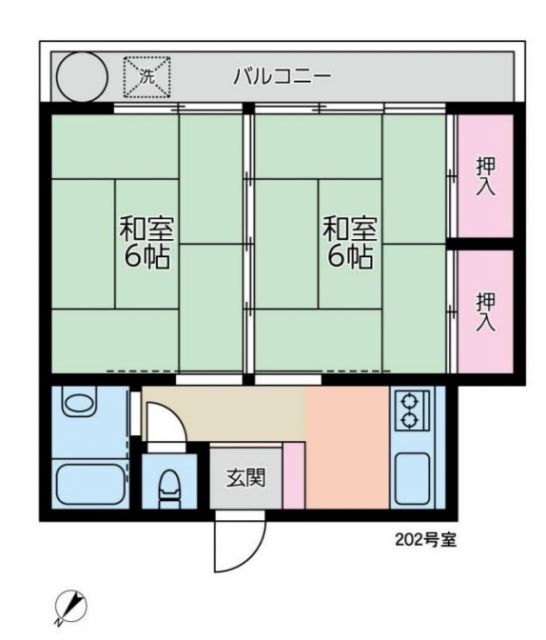 ハイツ山本の間取り