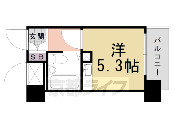 朝日プラザ深草の間取り