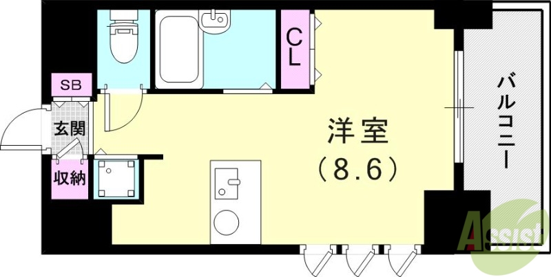 尼崎市南塚口町のマンションの間取り