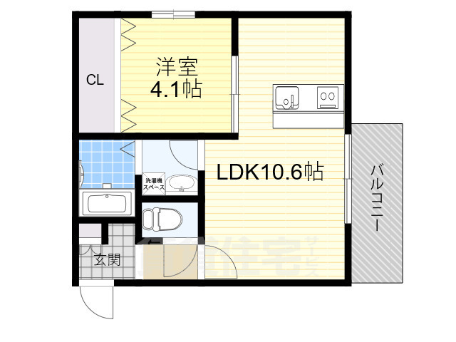 Halu豊中の間取り