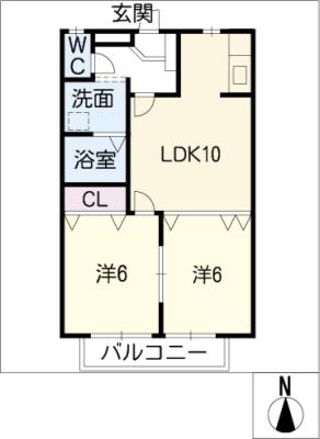 コーポ双葉の間取り