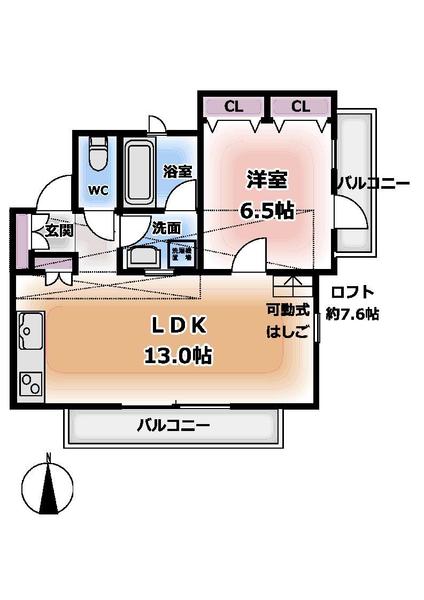 Ｂｒｉｇｈｔｌｙ（ブライトリィ）の間取り