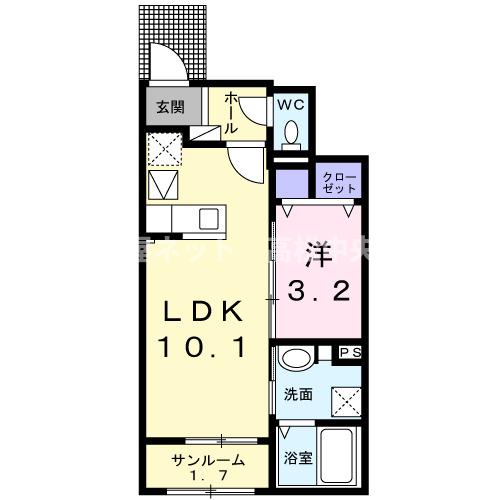 ウェルリッチ善通寺　IVの間取り