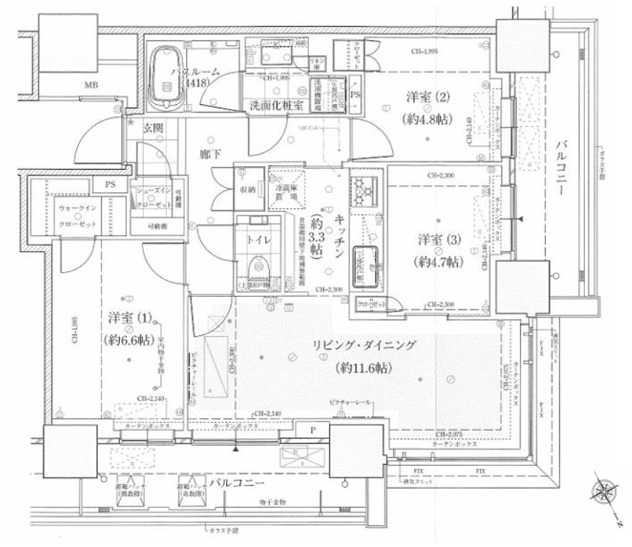 品川区西五反田のマンションの間取り