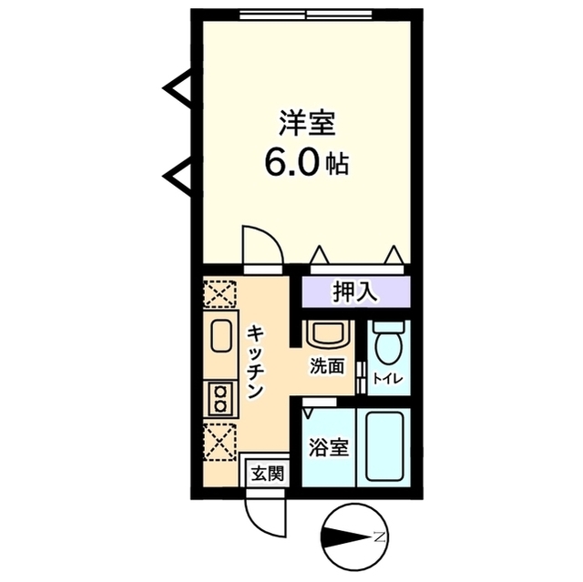 信開セルーラ山代温泉南２の間取り