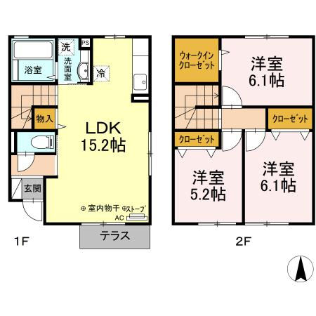 ヴィオーラ旭町D棟の間取り