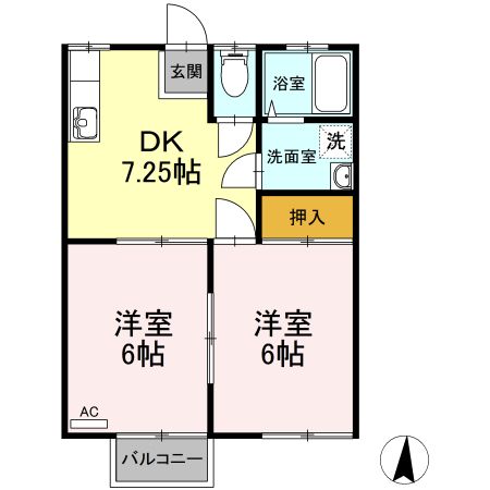 アミティハイツの間取り