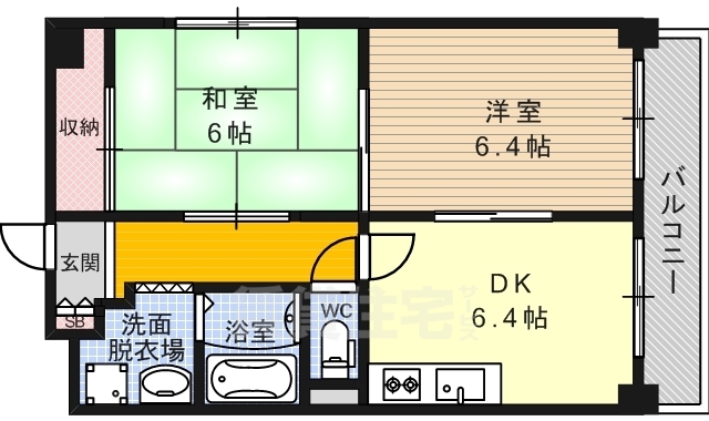 ウインドベル四条大宮の間取り